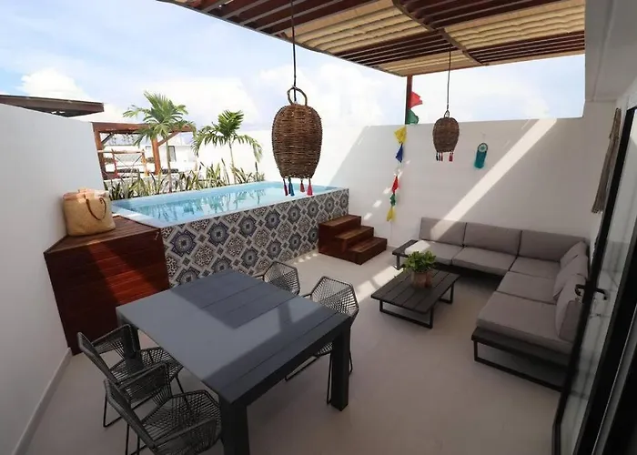Amazing!! Ph 2 Bdrm + Private Rooftop &pool /aldea Zama * Tulum